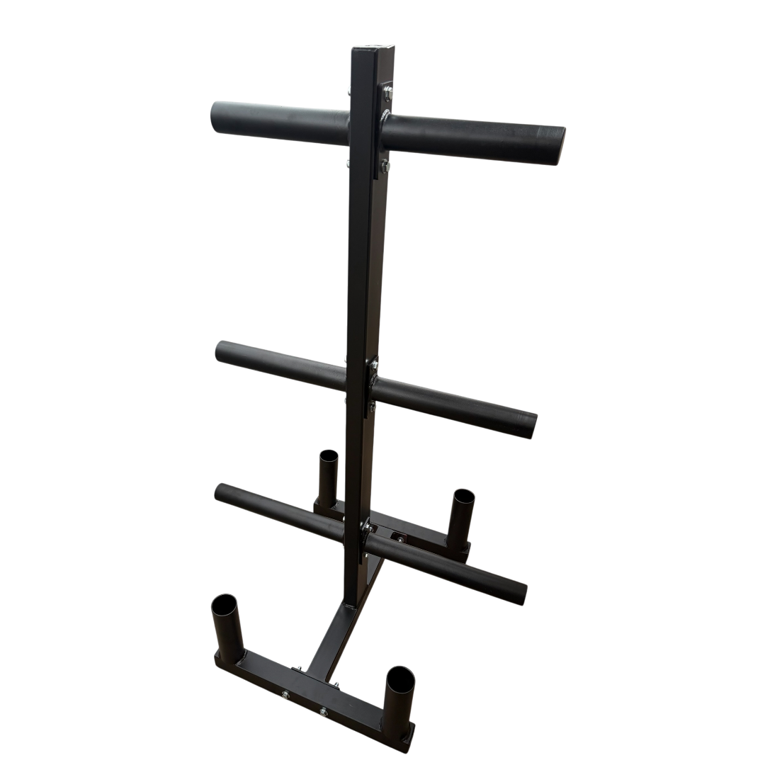 RACK ORGANIZADOR DE DISCOS Y BARRAS OLÍMPICAS
