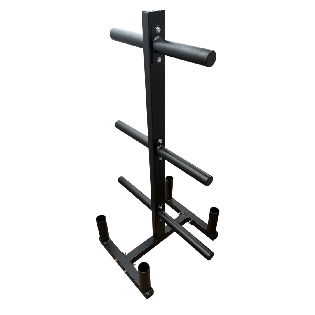 RACK ORGANIZADOR DE DISCOS Y BARRAS OLÍMPICAS