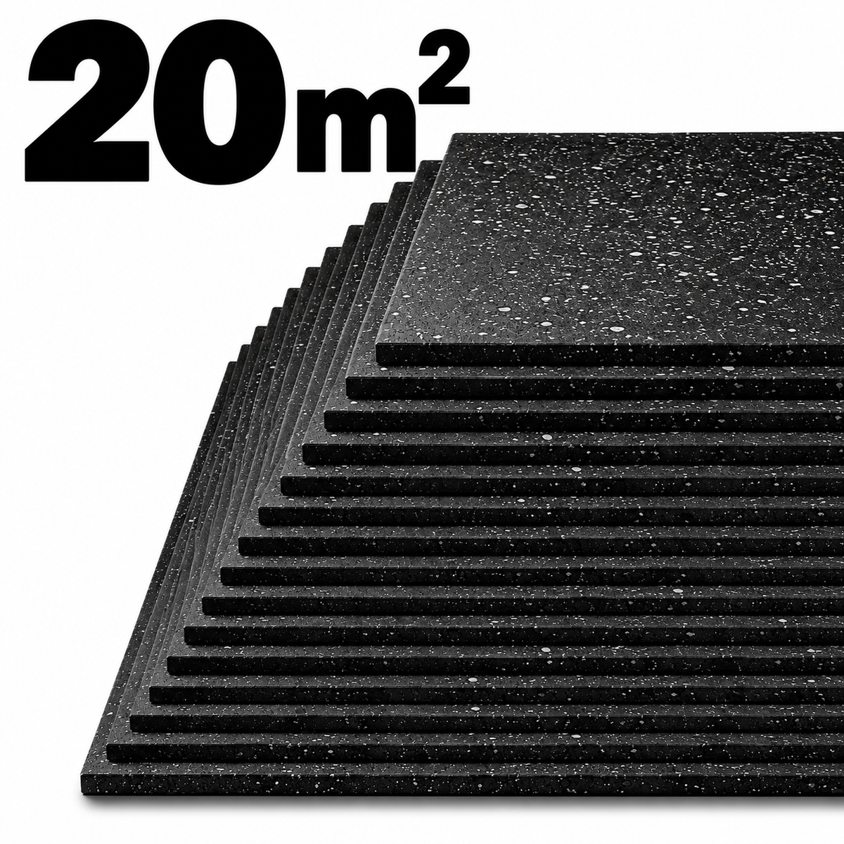PACK PISO DE CAUCHO 20 M² | 15MM DE ESPESOR