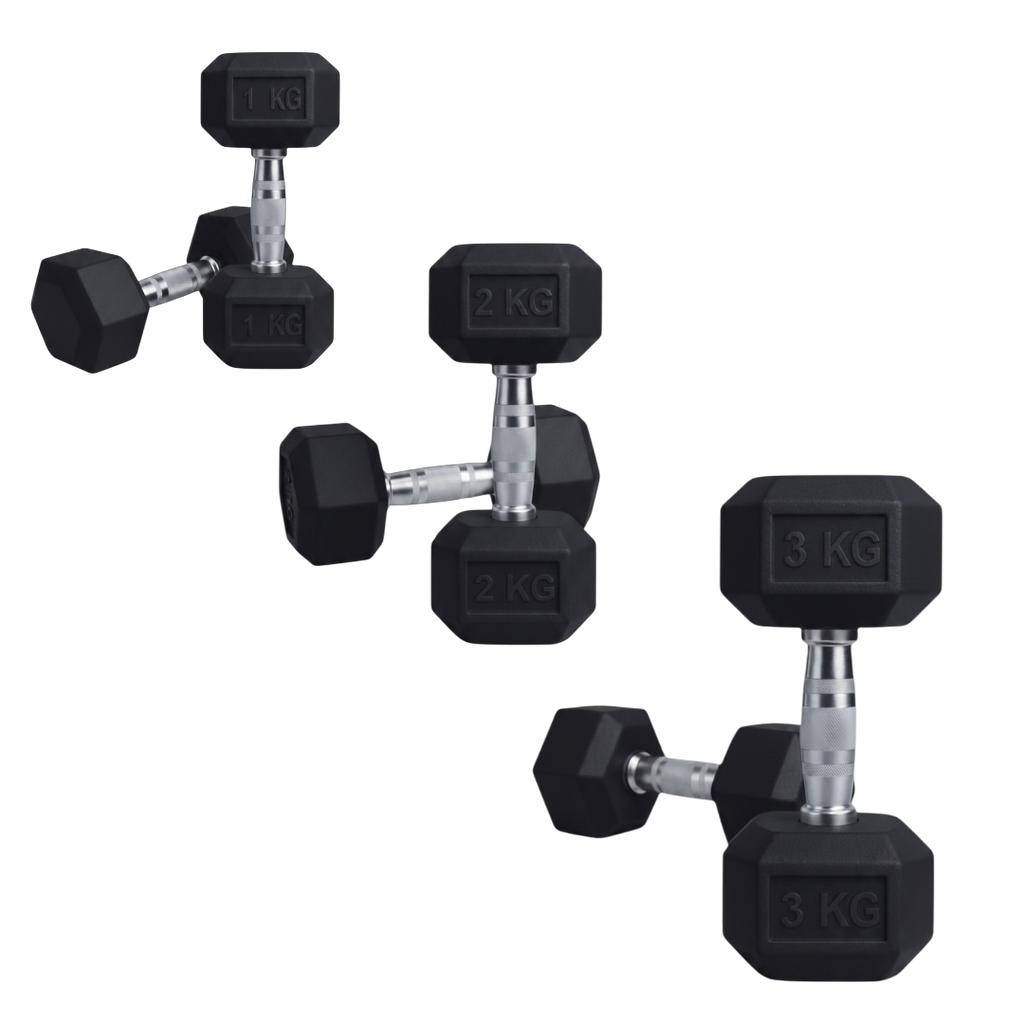PACK 3 PARES DE MANCUERNAS TOTAL 12KG