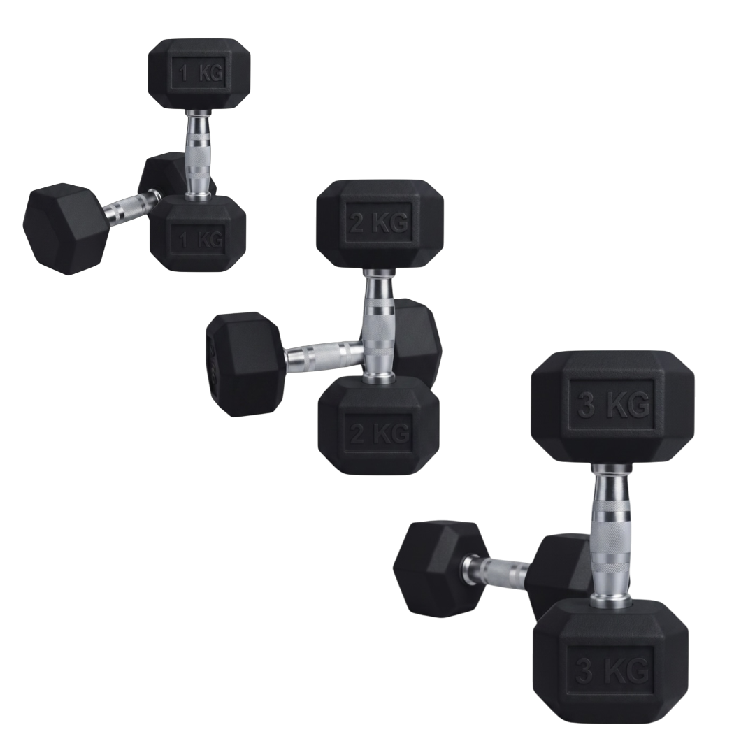 PACK 3 PARES DE MANCUERNAS TOTAL 12KG