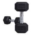 PAR DE MANCUERNAS HEXAGONALES 15kg