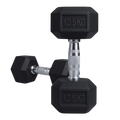 PAR DE MANCUERNAS HEXAGONALES 12.5kg