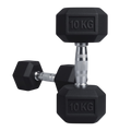 PAR DE MANCUERNAS HEXAGONALES 10kg