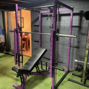 Jaula Smith multifuncional + banco con niveles