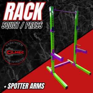 Rack squat/press + spotter arms